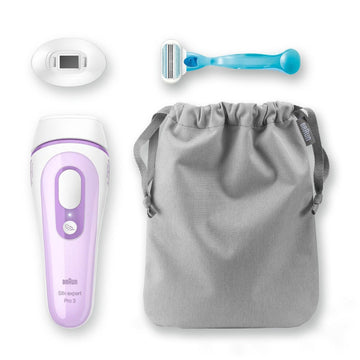 Braun Silk-expert Pro 3 IPL Hair Removal with Gillette Venus Razor, White Purple - PL3111