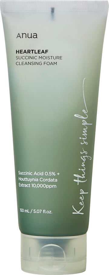 Anua Heartleaf Succinic Acid Moisture Cleansing Foam (150ml)