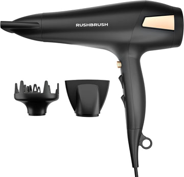 RUSHBRUSH D2 PRO Professional Hair Dryer, 2500W
