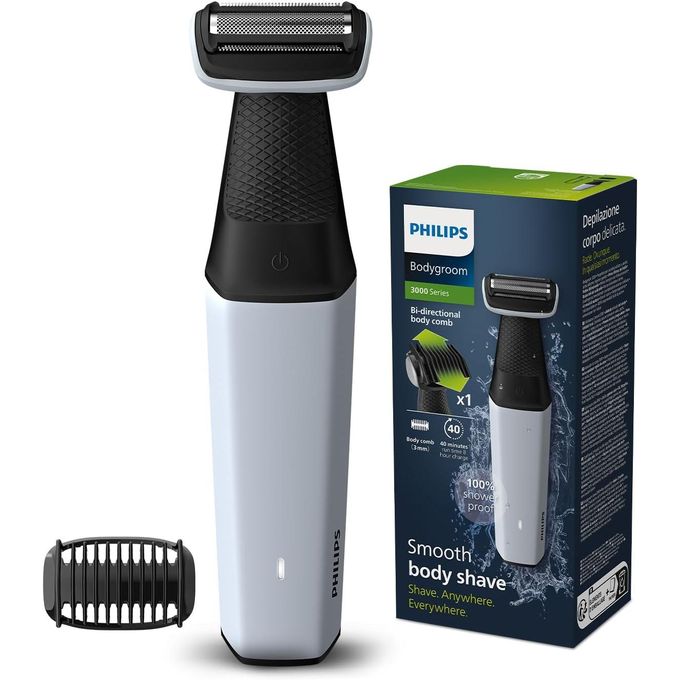 Philips BG3007/01 Cordless Showerproof New Body Trimmer for Men - Body Groomer with Skin Protect Technology - Ideal for all Body Areas & Private Part - Skin Friendly Body & Groin Shaver