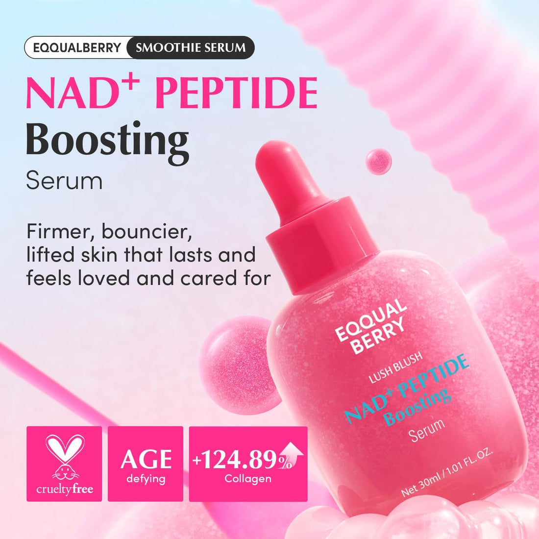 EQQUALBERRY NAD+ Peptide Boosting Smoothie Serum