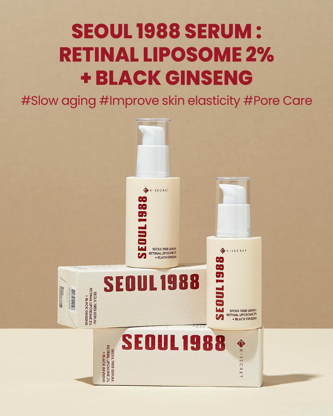 KSECRET - SEOUL 1988 Serum : Retinal Liposome 2% + Black Ginseng