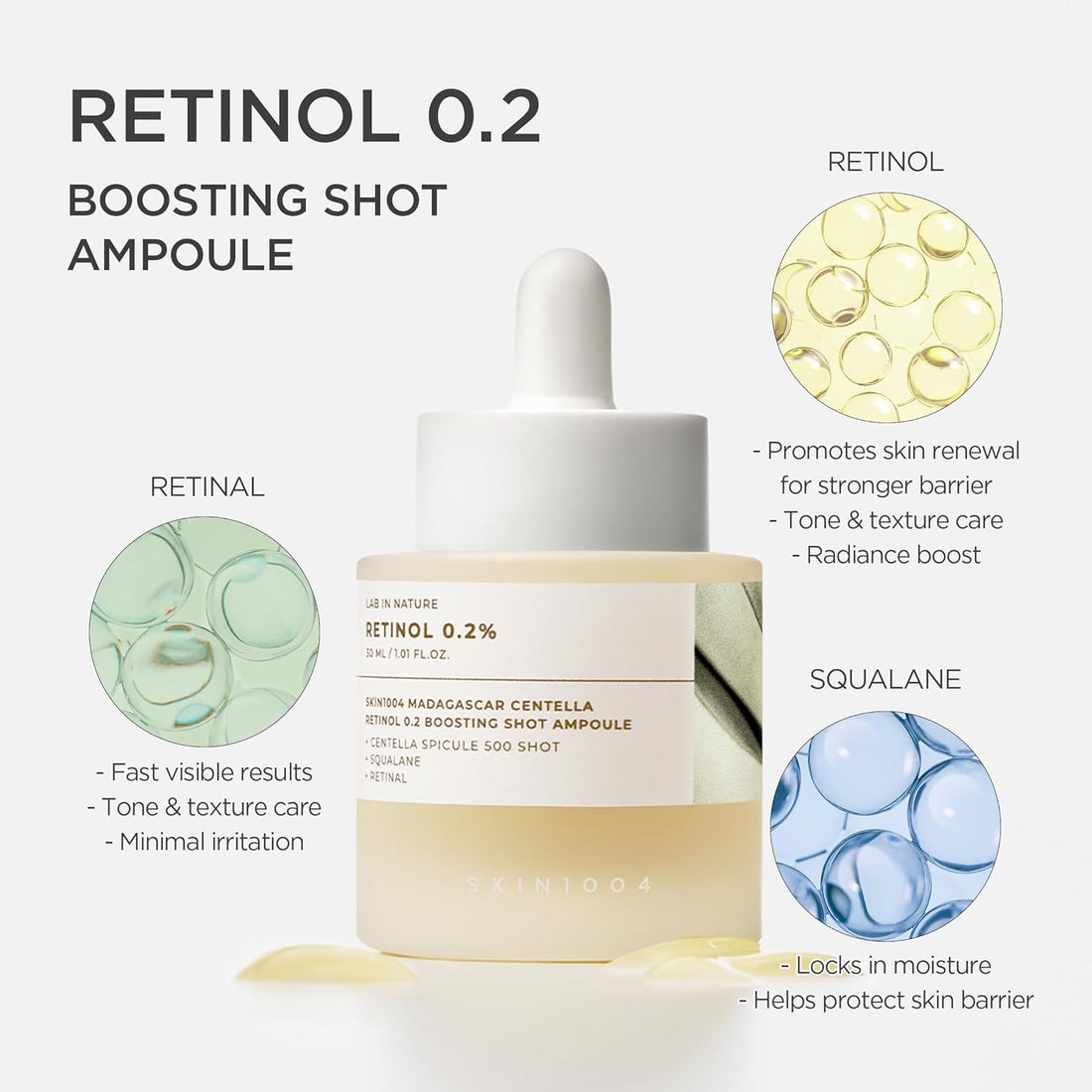 SKIN1004 Retinol 0.2% Boosting Shot Ampoule – Smoothing & Firming Care