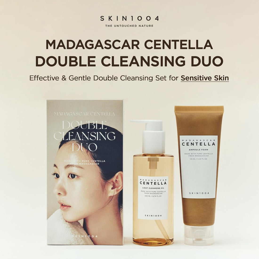 SKIN1004 Double Cleansing Routine – Oil + Foam Cleanser