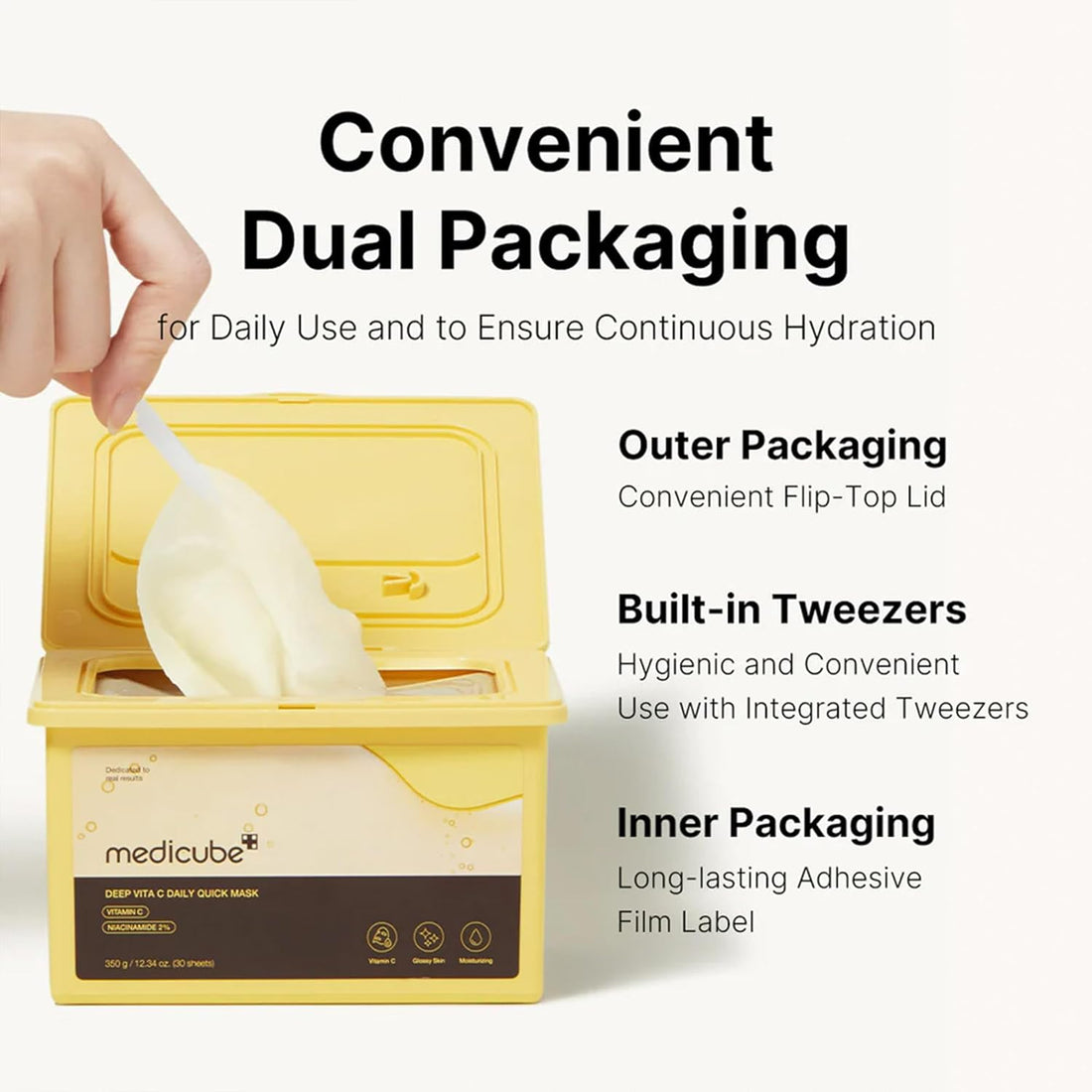 Medicube Deep Vita C Daily Quick Mask (30 sheets) 350g 12.34 oz