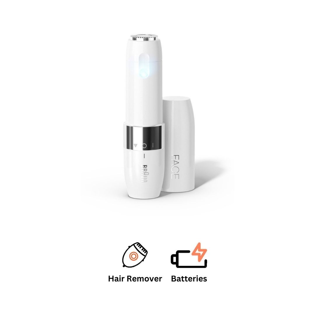 Braun Mini Hair Remover For Face, White - FS1000