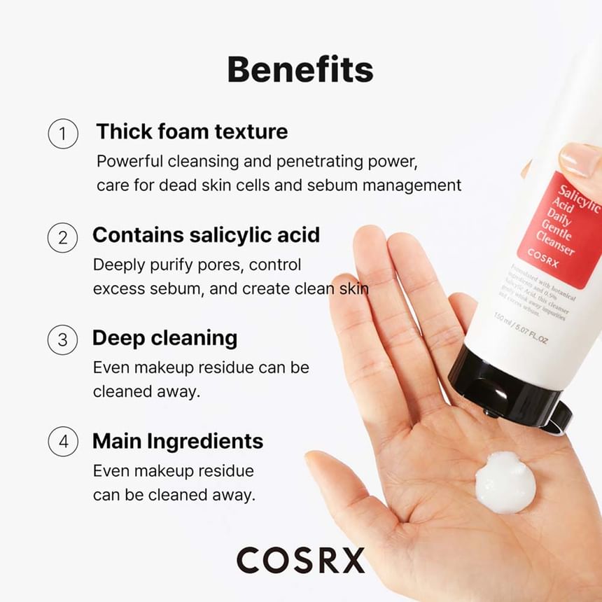 COSRX salicylic acid daily gentle cleanser 150 ml